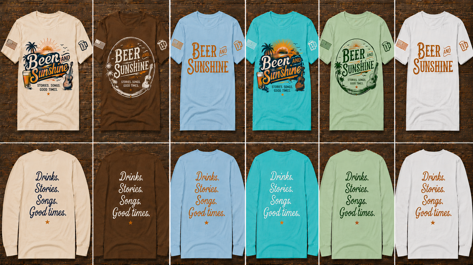 Beer and Sunshine shirt collection
