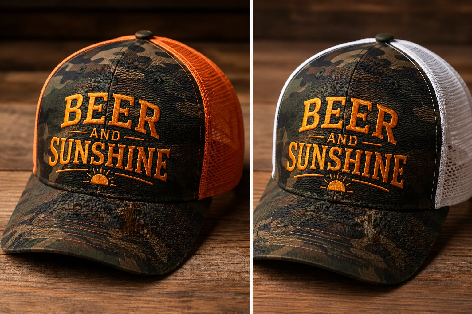 Beer and Sunshine trucker hat collection