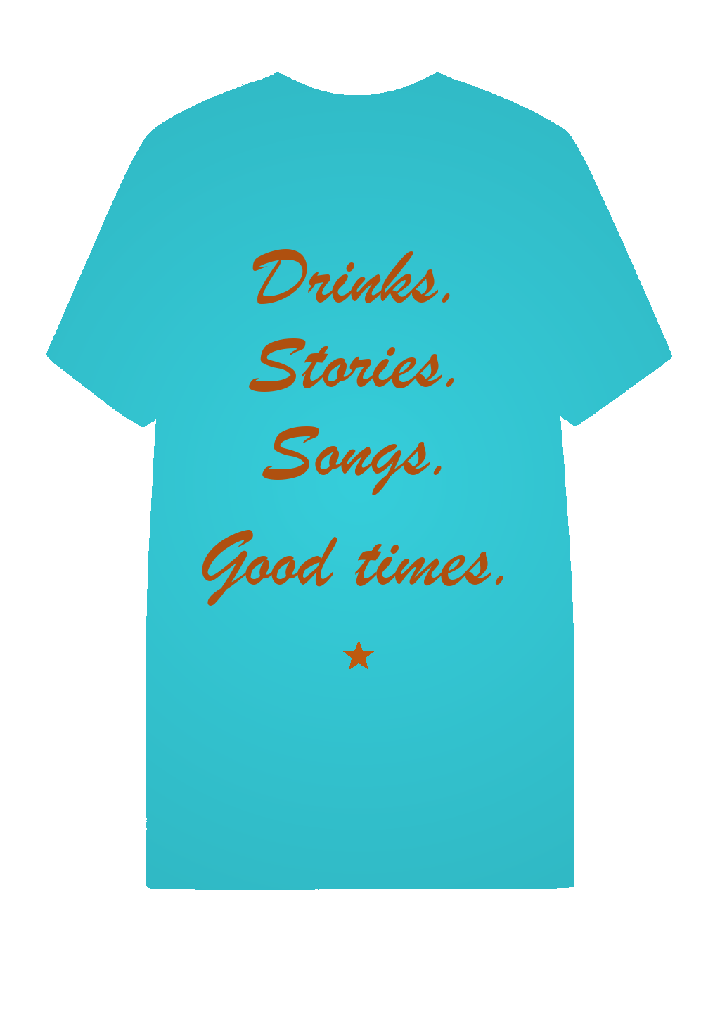 Turquoise Short Sleeve back — Beer and Sunshine