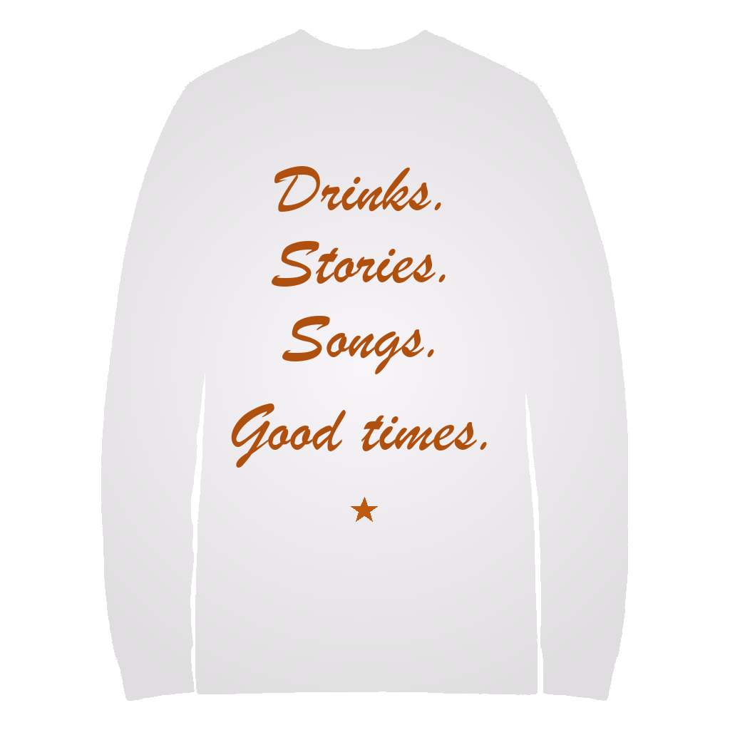 White Long Sleeve back — Beer and Sunshine